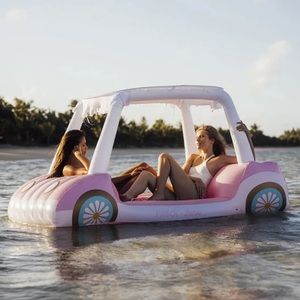 Barbie fun boy golf cart pool floaty